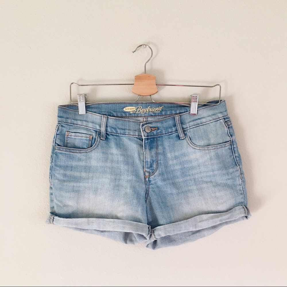 Boyfriend jean shorts